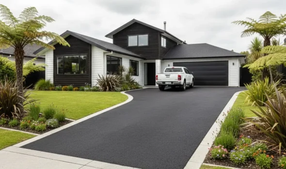 Smooth residential driveway surface completed by Asphalt Repair Auckland for improved daily driving.